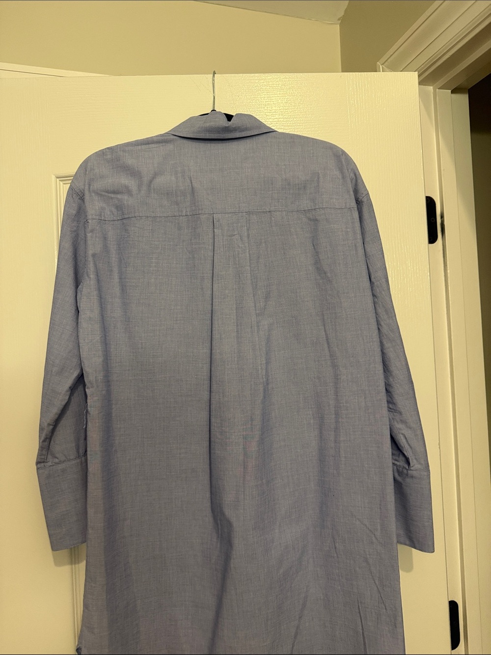 Banana Republic Light Blue Long Sleeve Shirt Dress - Picture 4 of 4